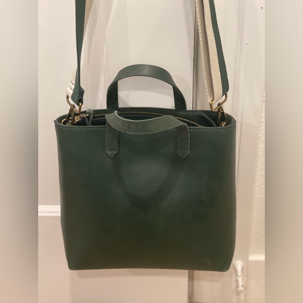 Madewell Zip Top Transport Tote - Green